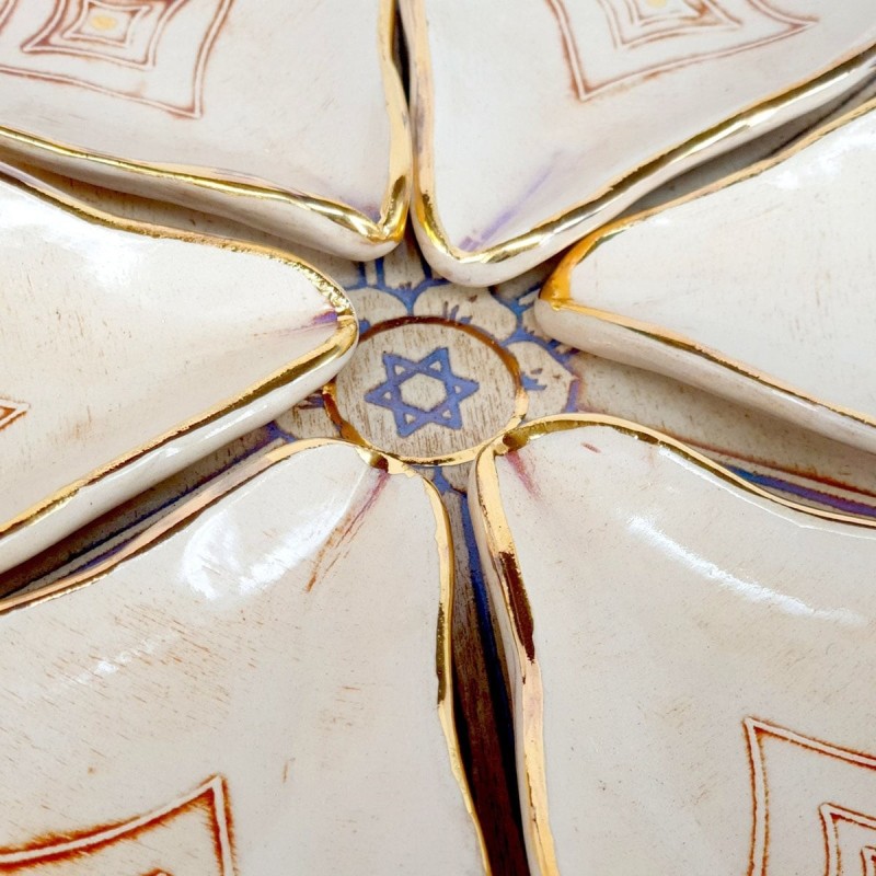 Handmade Seder Plate by Art in Clay (Limited Edition)