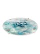 Jordana Klein Blue Marbled Glass Matzah Plate
