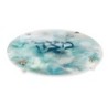 Jordana Klein Blue Marbled Glass Matzah Plate