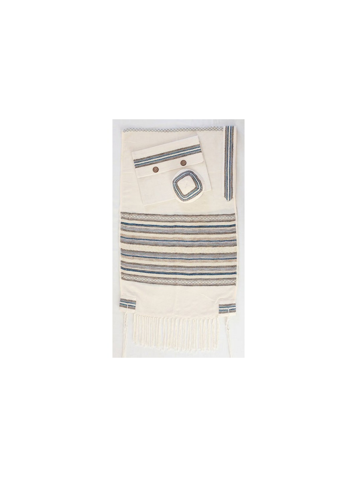 Weaving Creation Hand Woven Tallit Hod Ma... | Weaving Creation Tallit