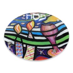 Passover Seder Plate With Jewish Symbols Design By Jordana Klein