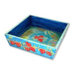 Yair Emanuel Wooden Matzah Tray - 7 Species