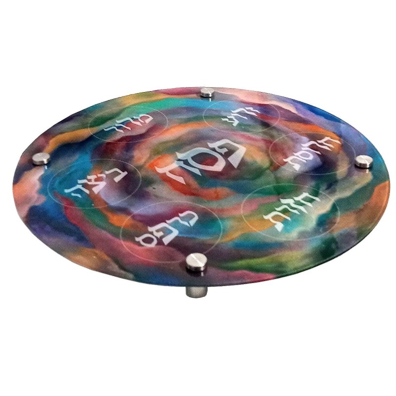 Seder Plate With Spring Flower Design By Jordana Klein