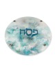 Glass Seder Plate With Marbled Design By Jordana Klein