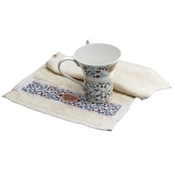 Dorit Judaica Pomegranates Netilat Yadayim Towel and Washing Cup Set