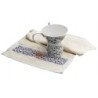 Dorit Judaica Pomegranates Netilat Yadayim Towel and Washing Cup Set