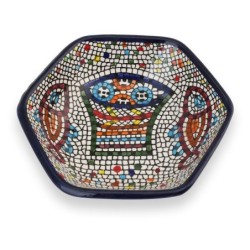 Fish Hexagonal Bowl. Armenian Ceramic