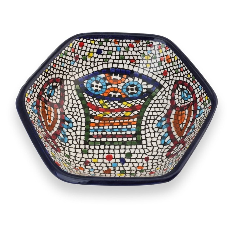 Fish Hexagonal Bowl. Armenian Ceramic
