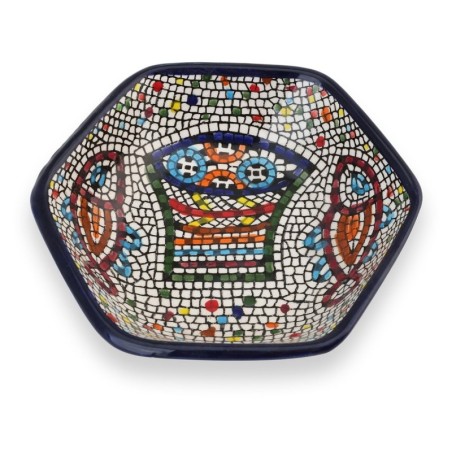 Fish Hexagonal Bowl. Armenian Ceramic