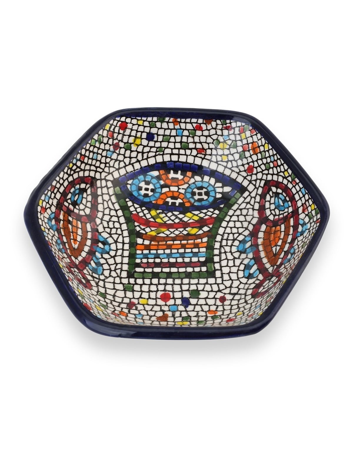 Fish Hexagonal Bowl. Armenian Ceramic