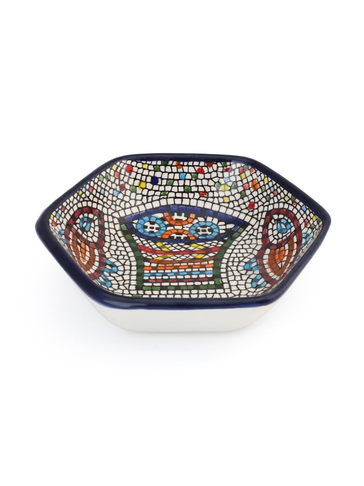 Fish Hexagonal Bowl. Armenian Ceramic
