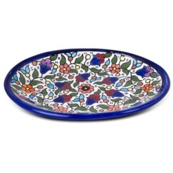 Flowers Oval Plate. Armenian Ceramic