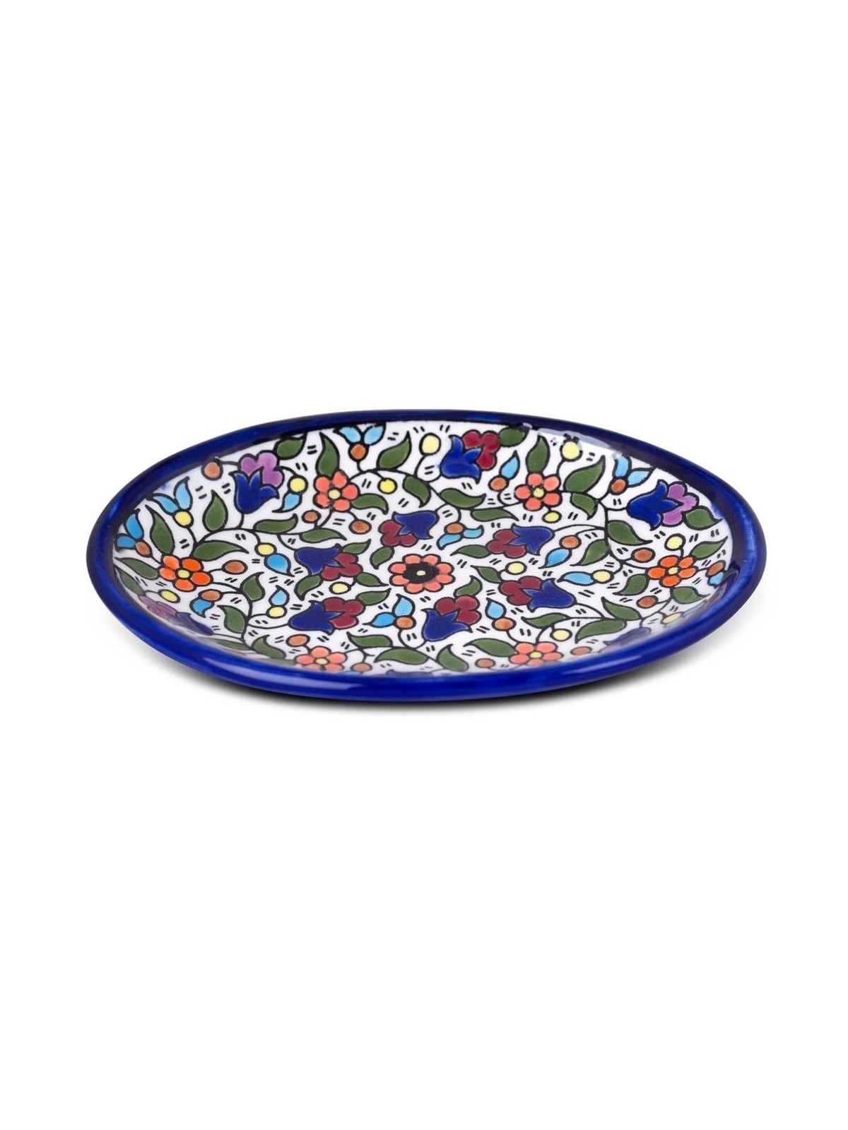 Flowers Oval Plate. Armenian Ceramic