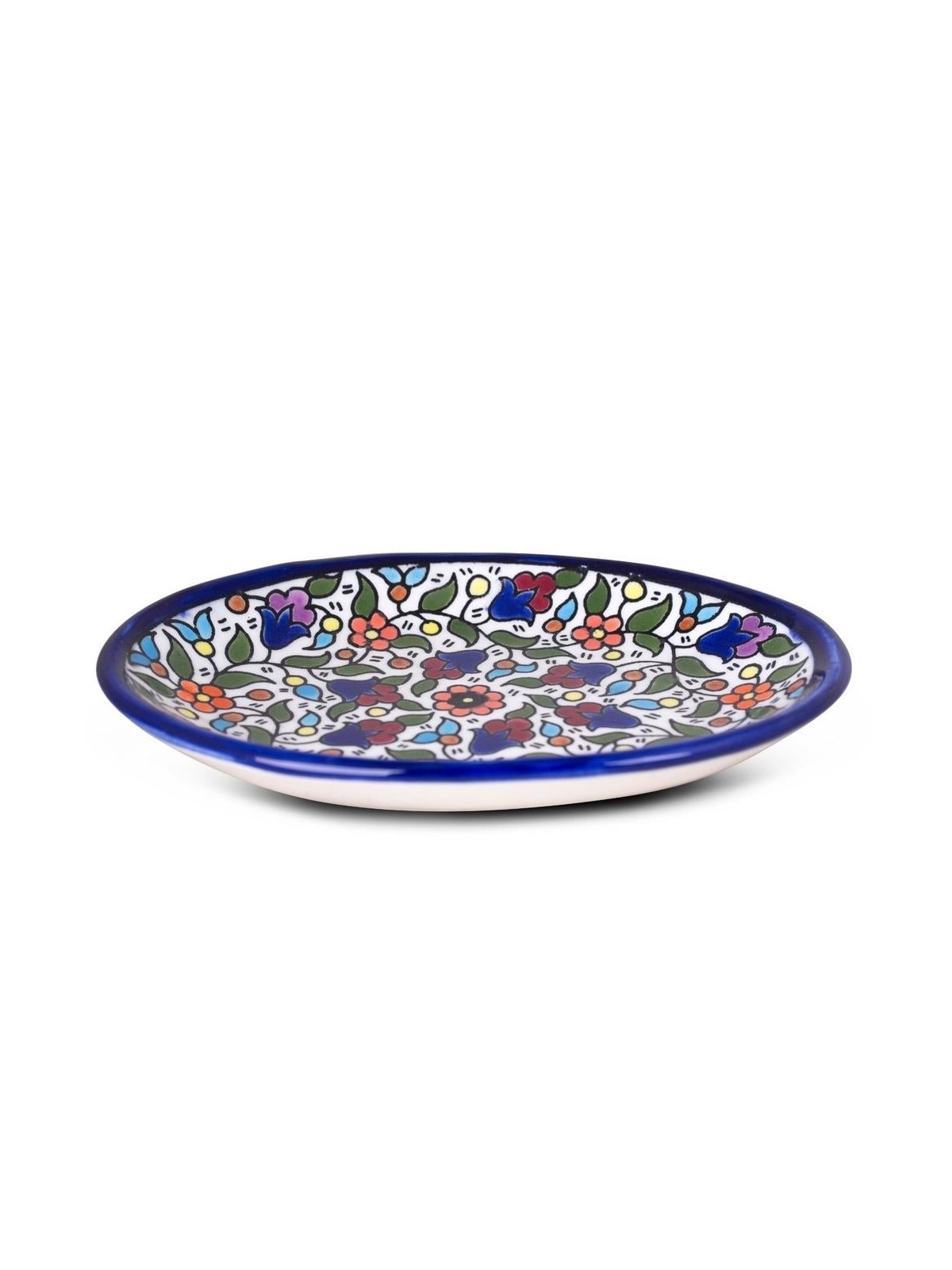 Flowers Oval Plate. Armenian Ceramic