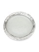 Handmade White Glass and Sterling Silver-Plated Stemless Kiddush Cup