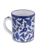 Blue and White Flowers Coffee Mug. Armenian Ceramic