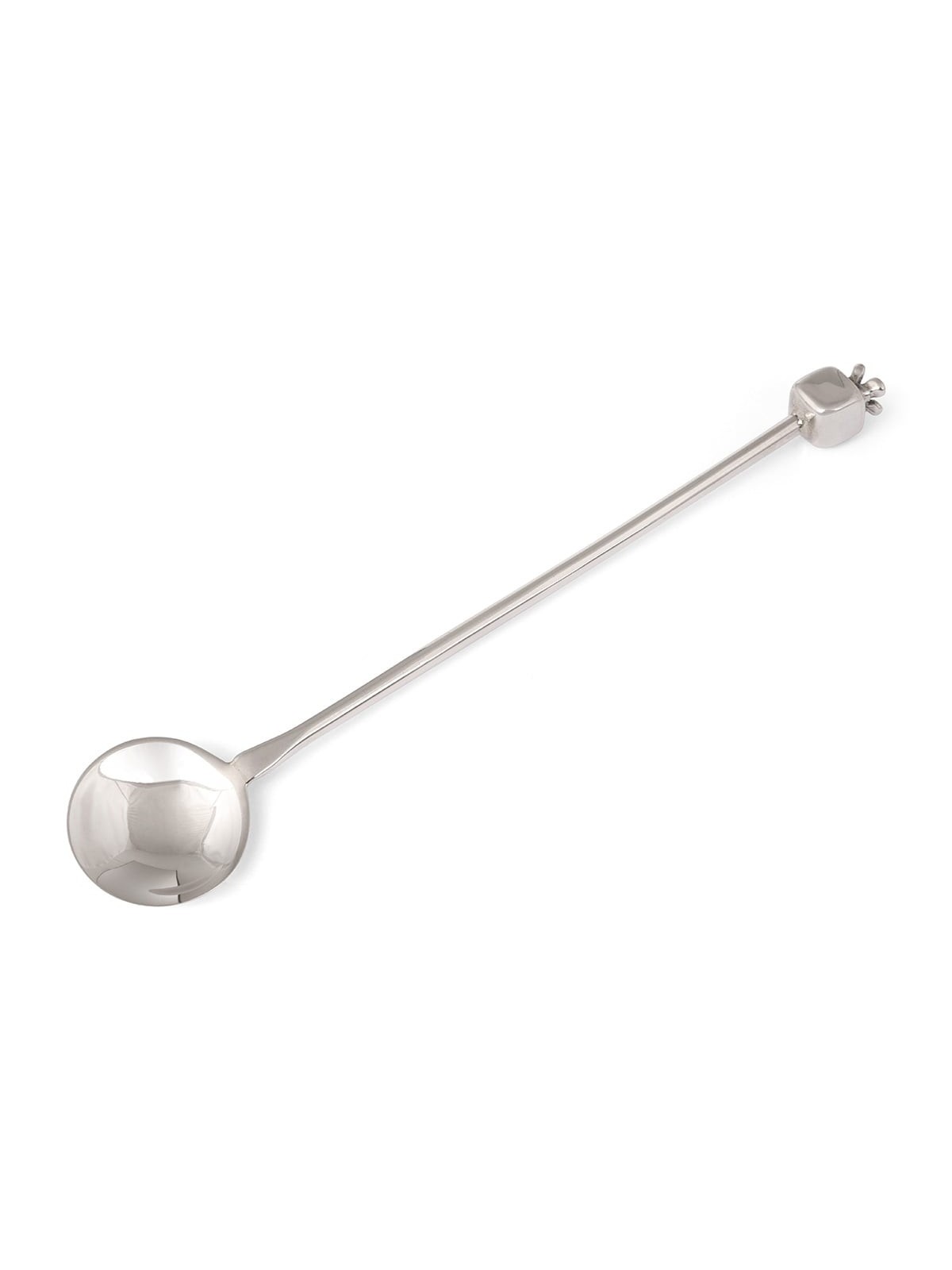 Bier Judaica 925 Sterling Silver Honey Spoon With Pomegranate Design