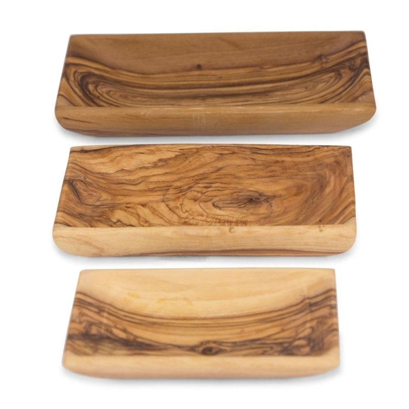 Olive Wood Deep Nesting Trays (Set of 3)
