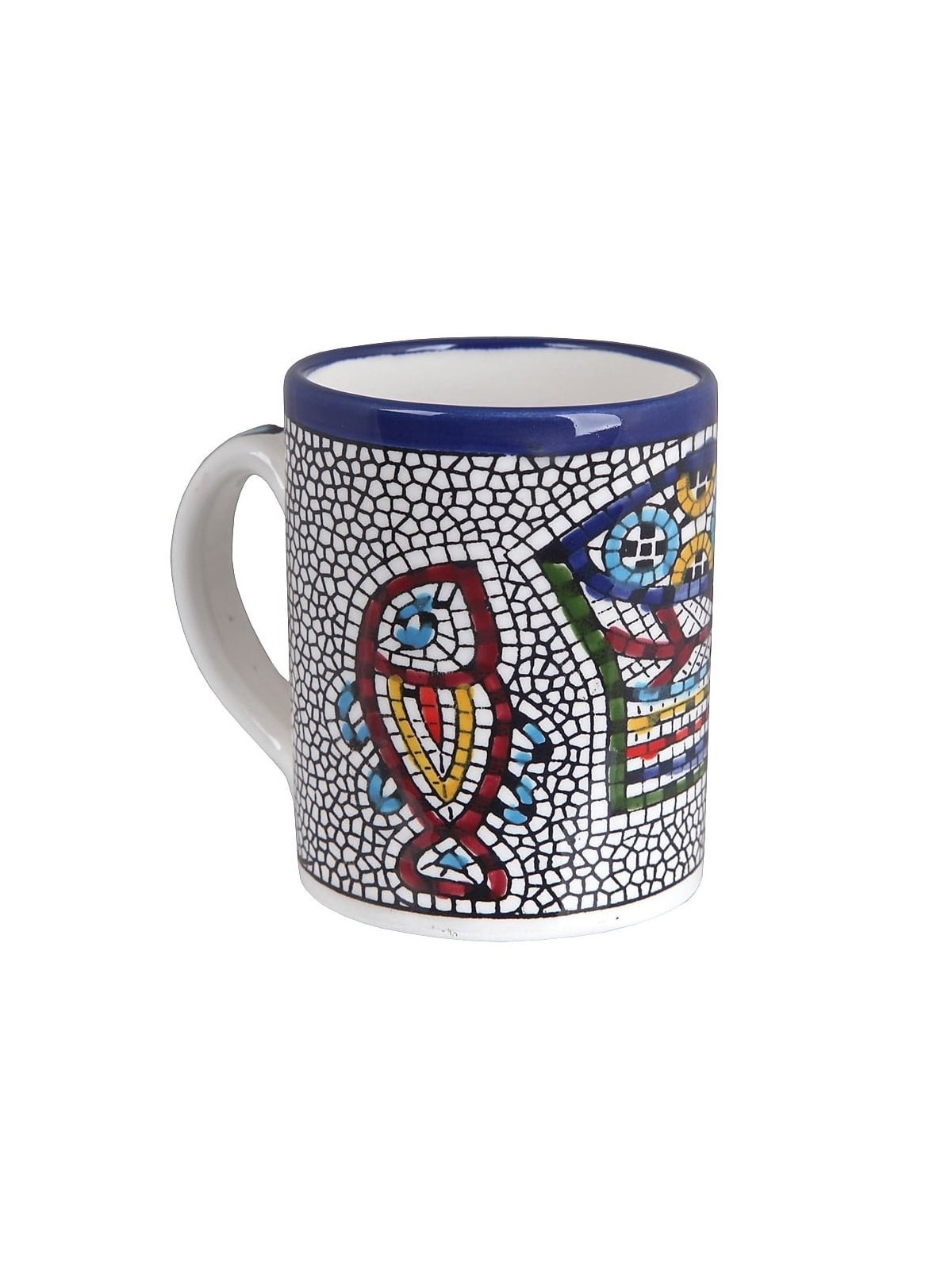 Mosaic Fish Mug (Tabgha). Armenian Ceramic
