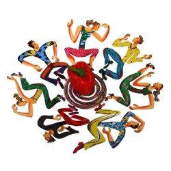 David Gerstein Signed Sculpture - Disco - Fruit Bowl