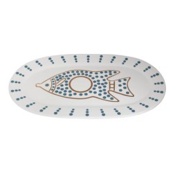 Large Fish Serving Platter. Adaptation of Mirror Plaque. Dikhrin, Isra