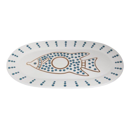 Large Fish Serving Platter. Adaptation of Mirror Plaque. Dikhrin, Isra