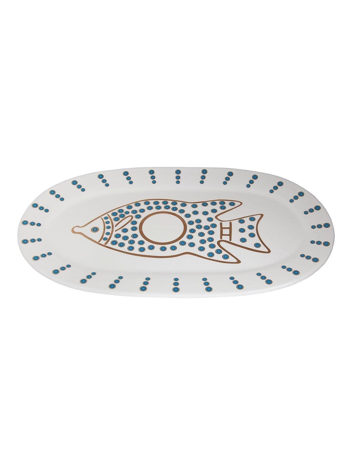 Large Fish Serving Platter. Adaptation of Mirror Plaque. Dikhrin, Isra
