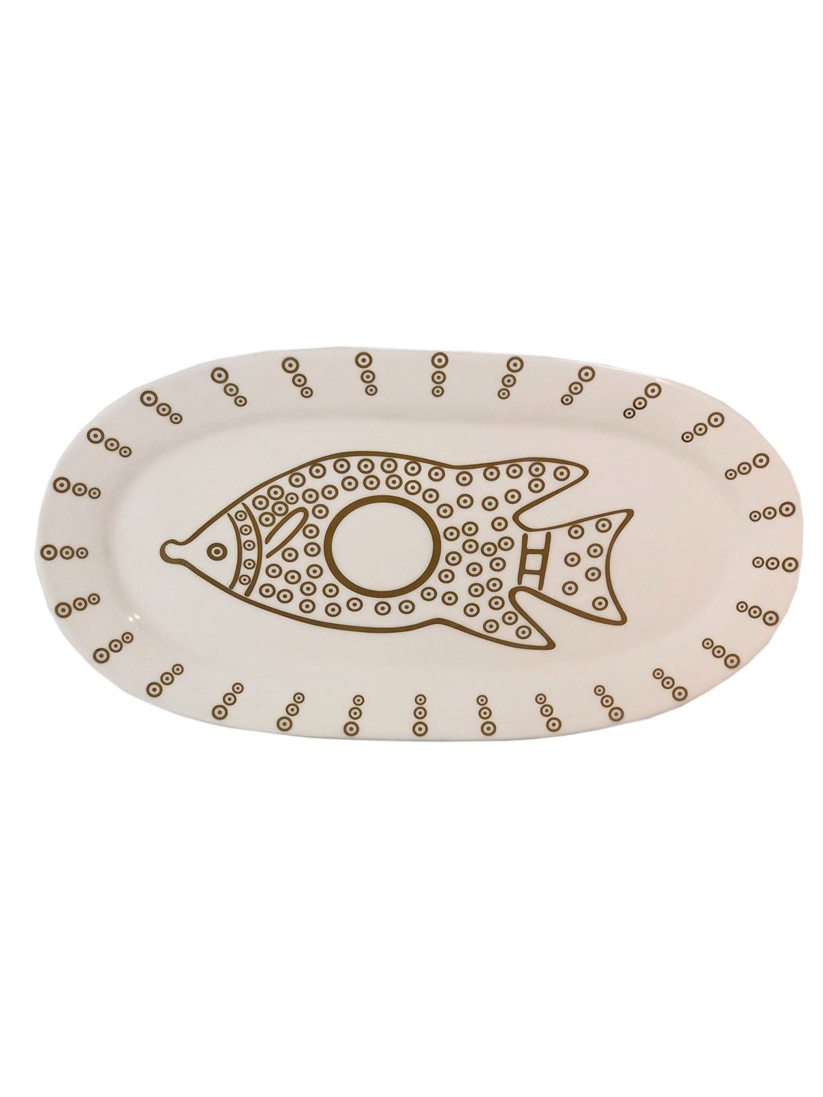 Large Fish Serving Platter. Adaptation of Mirror Plaque. Dikhrin, Isra