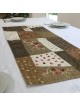 Yair Emanuel Embroidered Runner - Pomegranates (Olive)