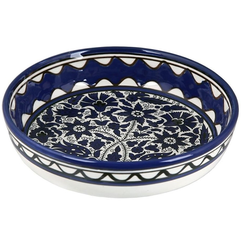 Flowers Bowl (Blue). Armenian Ceramic