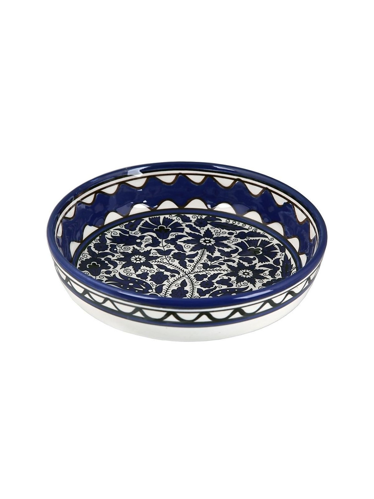 Flowers Bowl (Blue). Armenian Ceramic