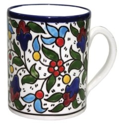 Coffee Mug - Flowers (Classic). Armenian Ceramic