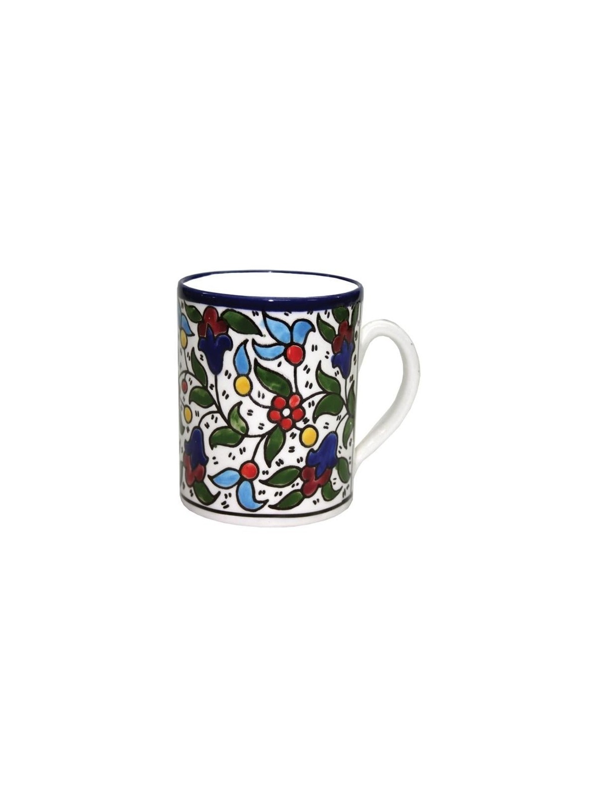 Coffee Mug - Flowers (Classic). Armenian Ceramic
