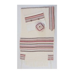Weaving Creation Hand Woven Tallit Gevura... | Weaving Creation Tallit