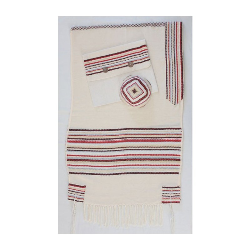 Weaving Creation Hand Woven Tallit Gevura... | Weaving Creation Tallit