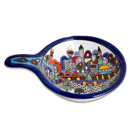 Armenian Ceramics 'Frying Pan' Serving Dish - Jerusalem