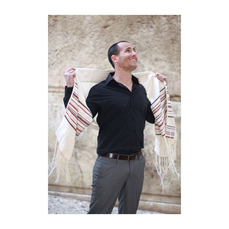 Weaving Creation Hand Woven Tallit Gevura... | Weaving Creation Tallit