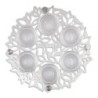 Elegant Seder Plate With Petal Cut Out By Dorit Judaica