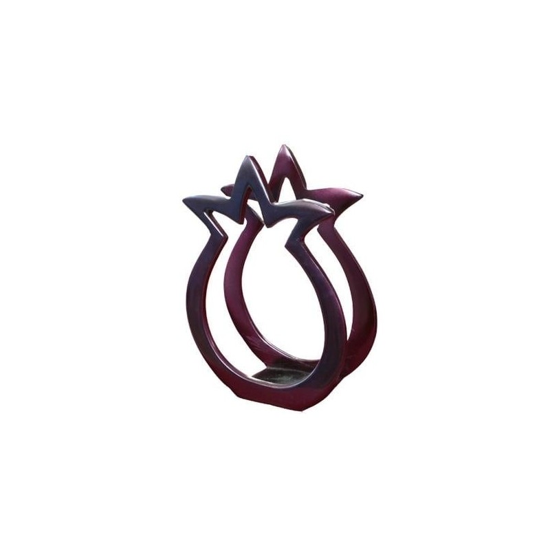 Yair Emanuel Aluminum Napkin Holder - Pomegranate - Bordeaux