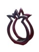Yair Emanuel Aluminum Napkin Holder - Pomegranate - Bordeaux