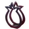 Yair Emanuel Aluminum Napkin Holder - Pomegranate - Bordeaux