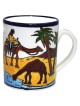 Coffee Mug - Jerusalem (Camels). Armenian Ceramic