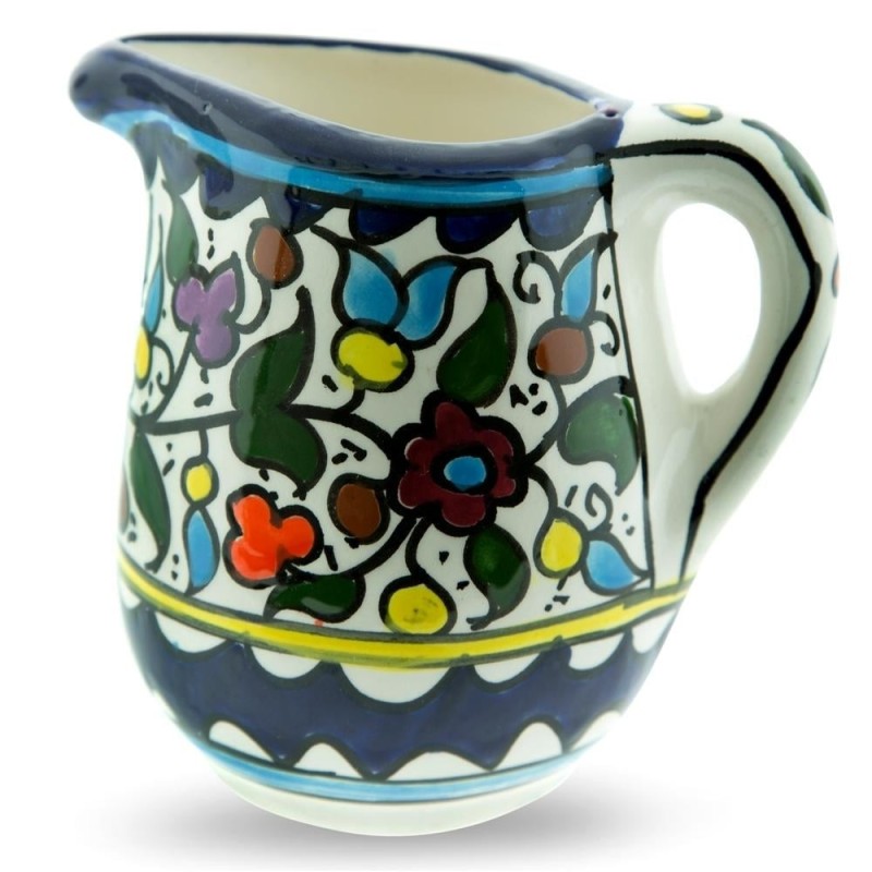 Flowers Milk Pot. Armenian Ceramic