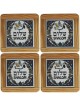 Set of 4 Shalom Coasters. Armenian Ceramic