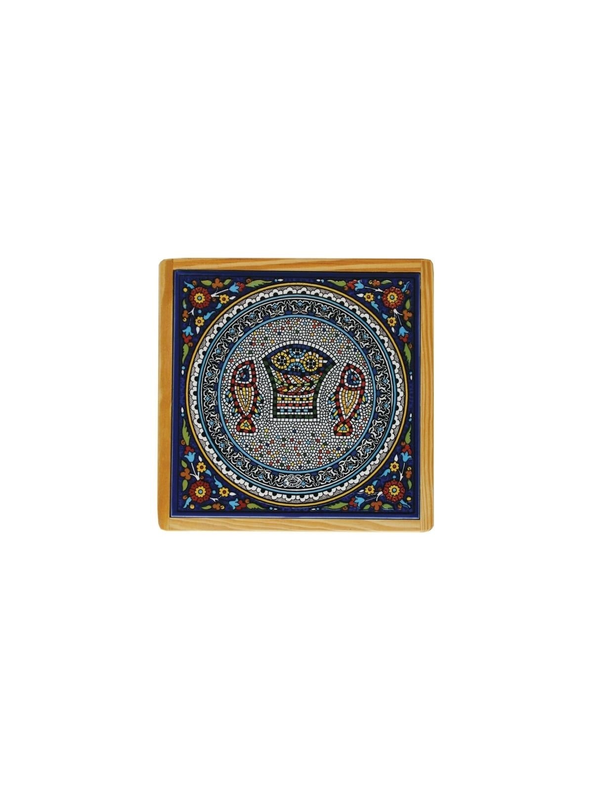 Mosaic Fish Trivet (Medium). Armenian Ceramic
