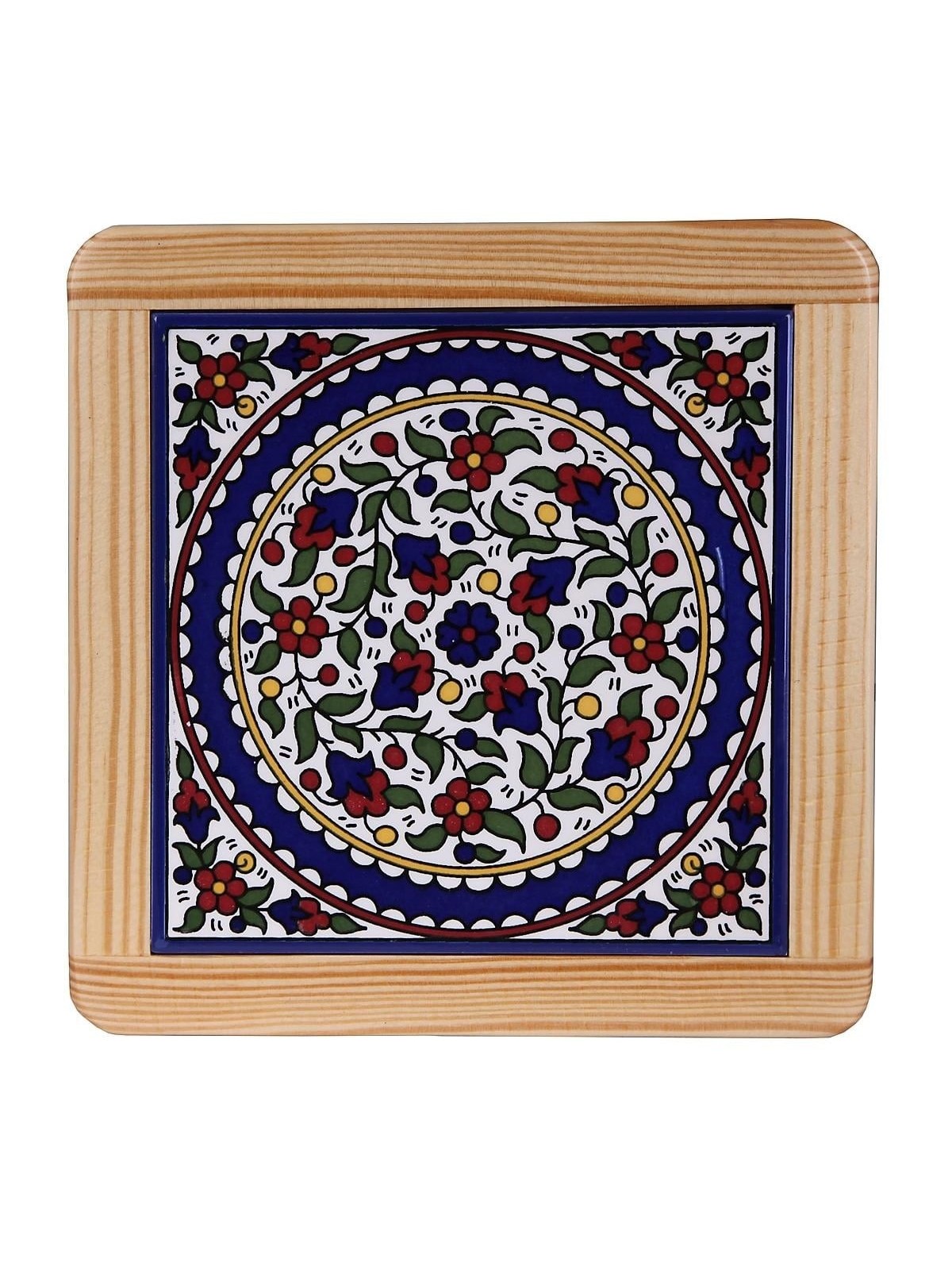 Flowers Trivet - Classic (Medium). Armenian Ceramic