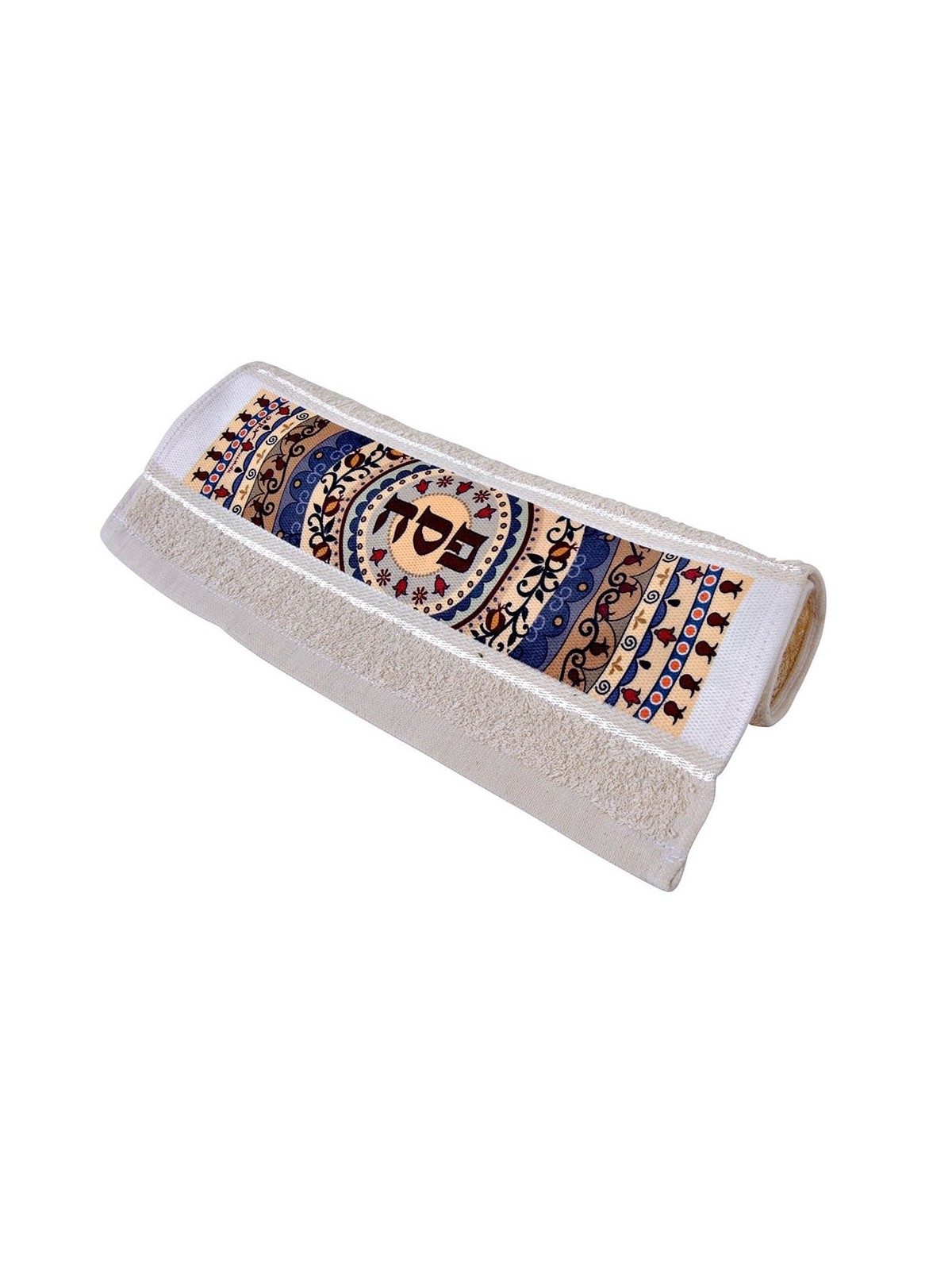 Passover Hand Towel With Pomegranate Mandala Design By Dorit Judaica