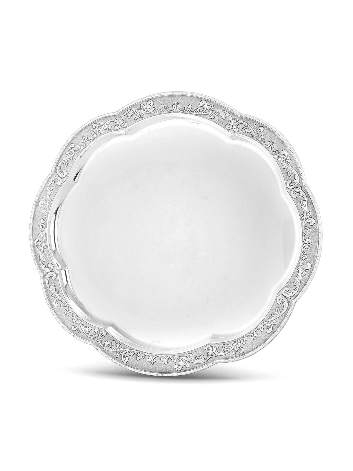 Luxurious Silver-Plated Shabbat Candlestick Tray by Hazorfim