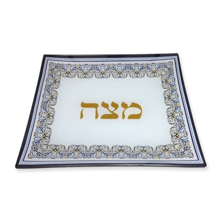 Ornate Designer Matzah Plate