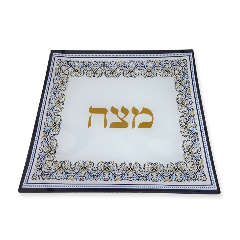 Ornate Designer Matzah Plate